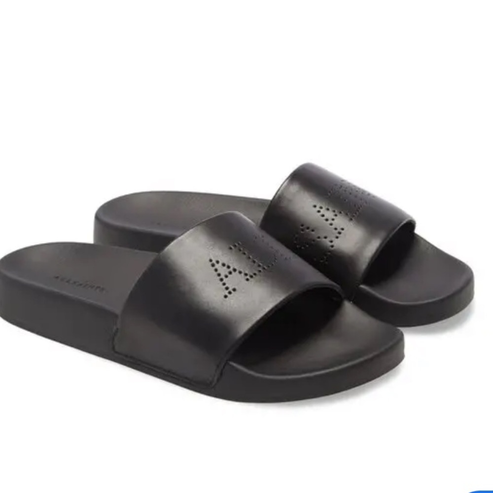 AllSaints Black Slides